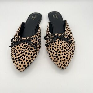 Chelsea & Zoe Women's  Leopard Cheetah‎ Bow Flats Slip On